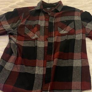 Urban Pipeline Red and Black Plaid Button Down Shirt